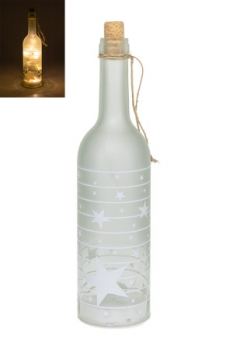 Deko-Flaschenlampe mit 10 LED-Lämpchen